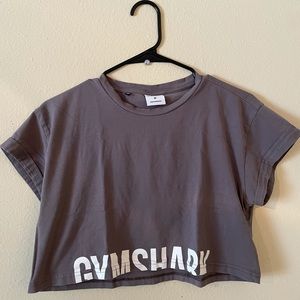 Gymshark Fraction Crop Top - Slate Lavender